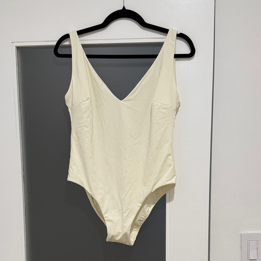 Monday Swimwear Ivory One Piece Swimsuit
